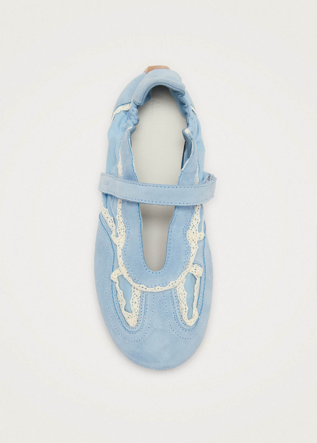 Tb.027 Meryl Crochet Sky Blue Leather Sneakers