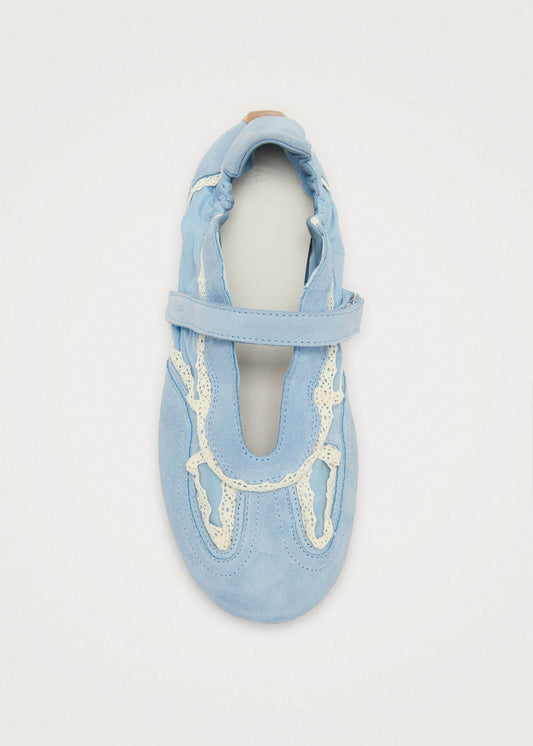 Tb.027 Meryl Crochet Sky Blue Leather Sneakers-image
