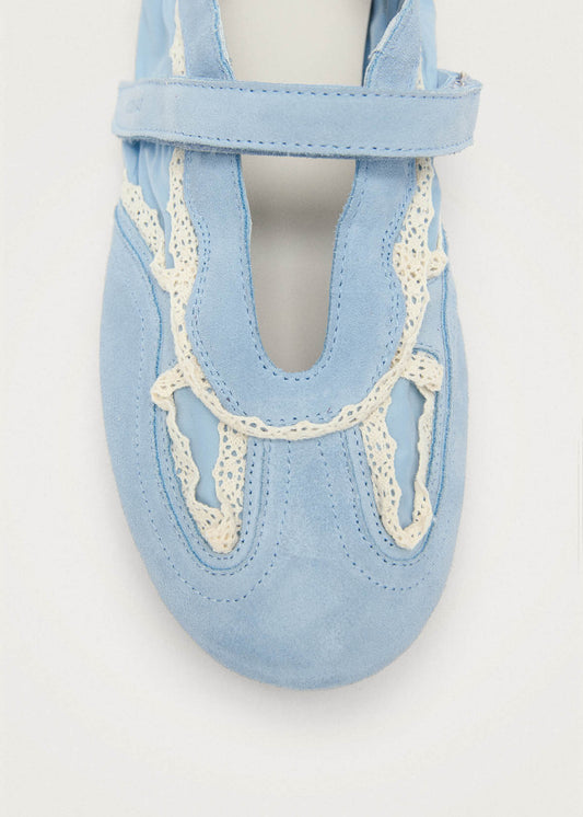 Tb.027 Meryl Crochet Sky Blue Leather Sneakers-image