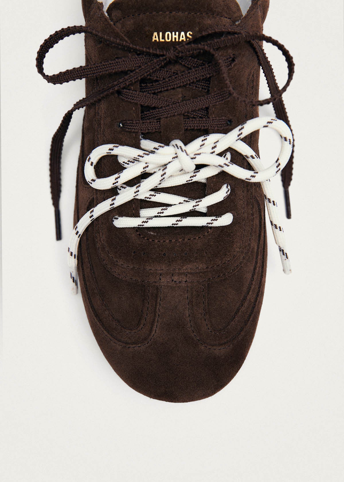 Tb.24 Suede Chocolate Brown Leather Sneakers | ALOHAS