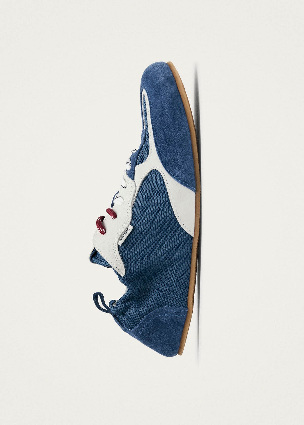 Tb.26 Sora Barefoot Baskets En Cuir Bleu Poussiéreux