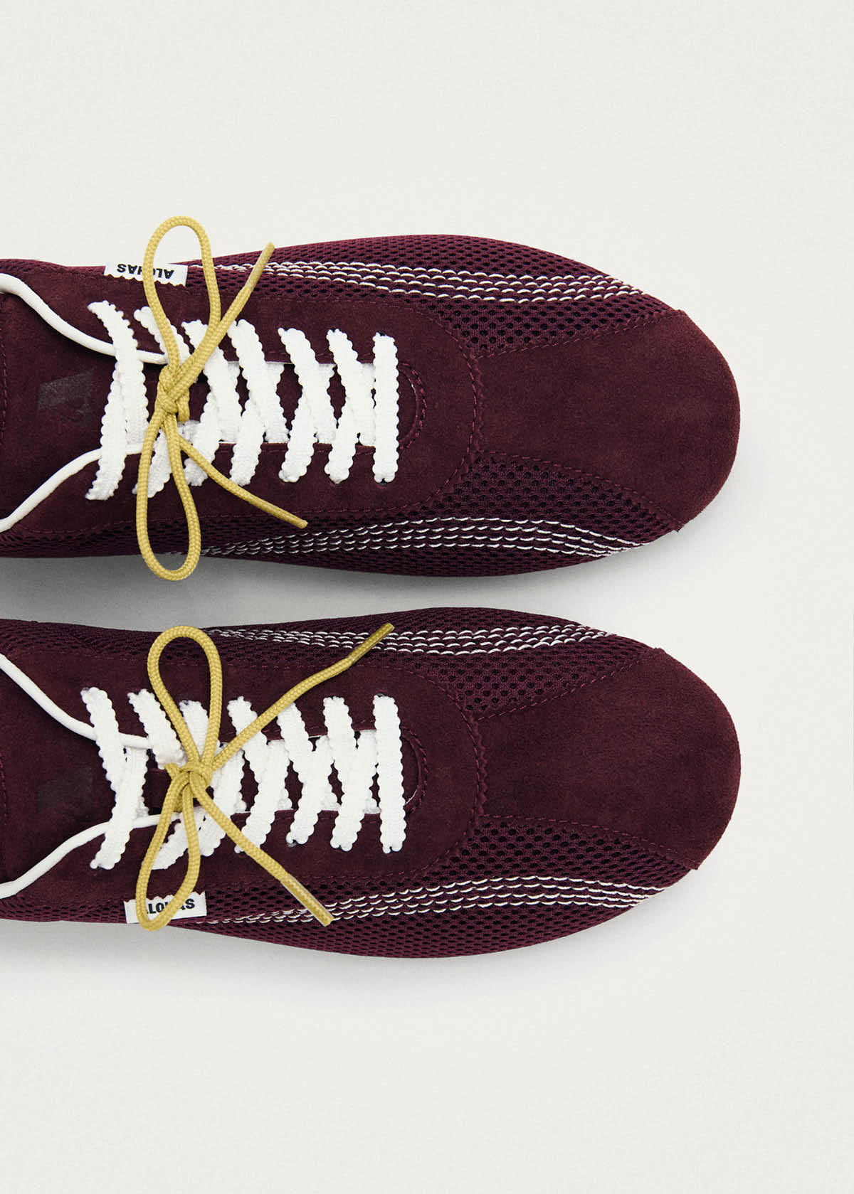 Tb.267 Welle Mesh Burgundy Leather Sneakers