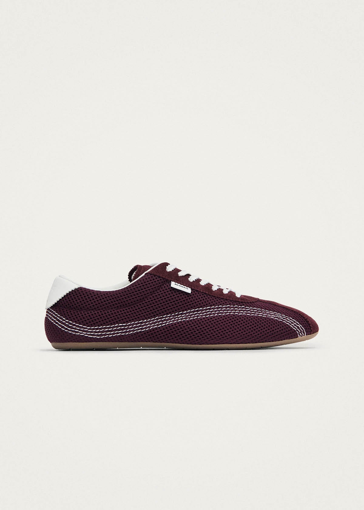 Tb.267 Welle Mesh Burgundy Leather Sneakers