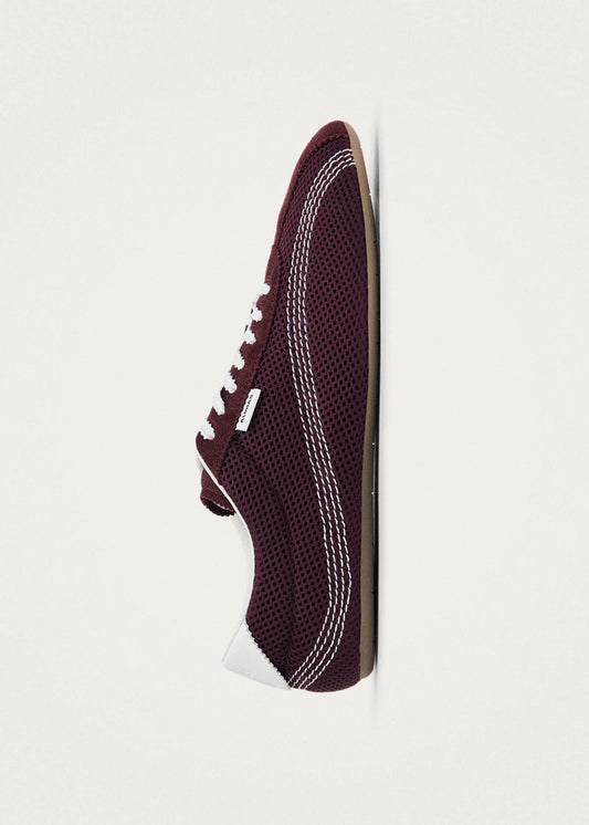 Tb.267 Welle Mesh Burgundy Leather Sneakers-image
