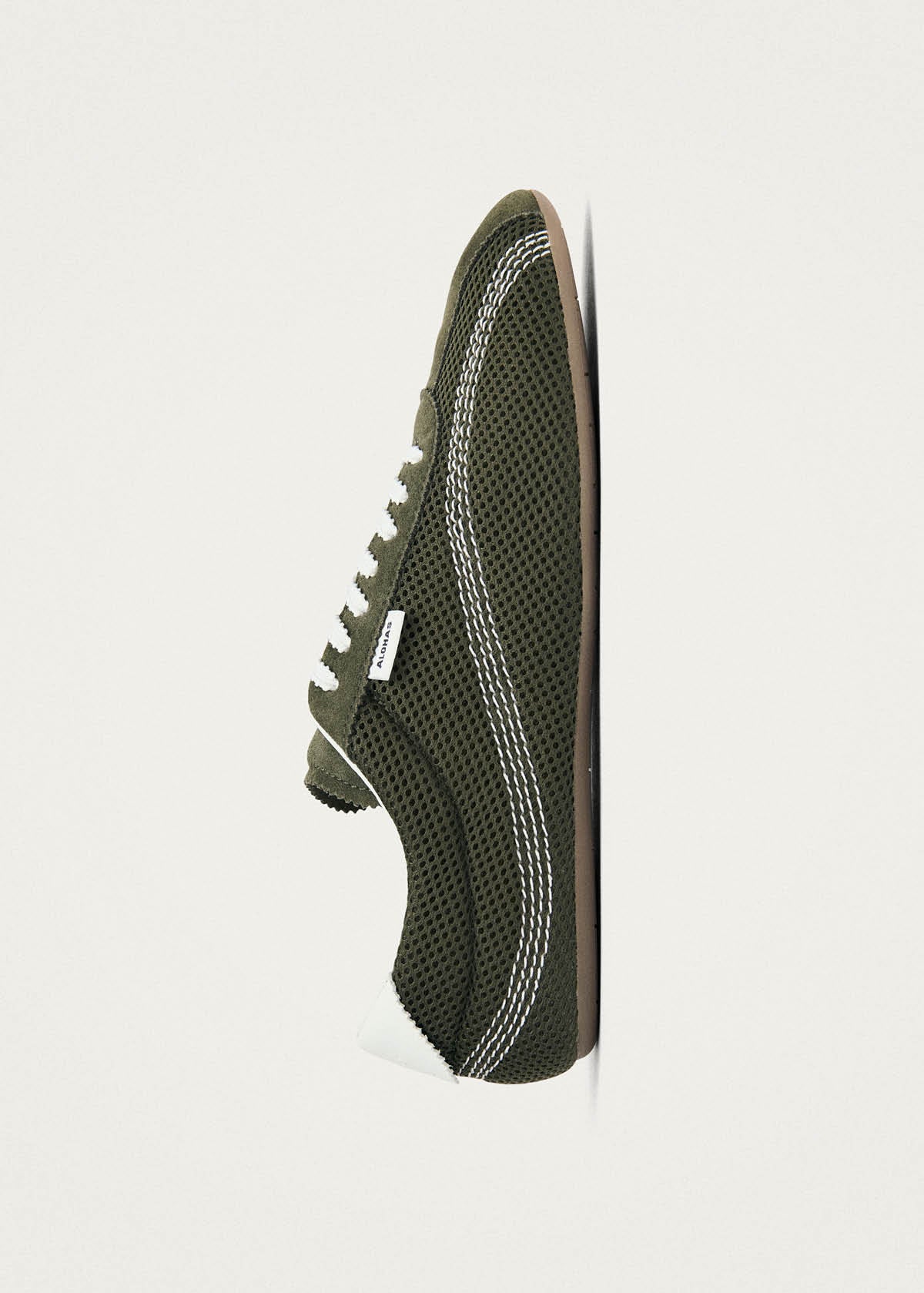 Tb.267 Welle Mesh Baskets en cuir vert olive