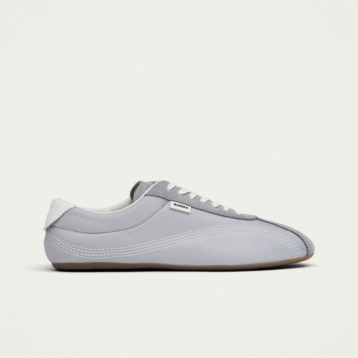 Tb.267 Welle Baskets en cuir bleu pâle en nylon