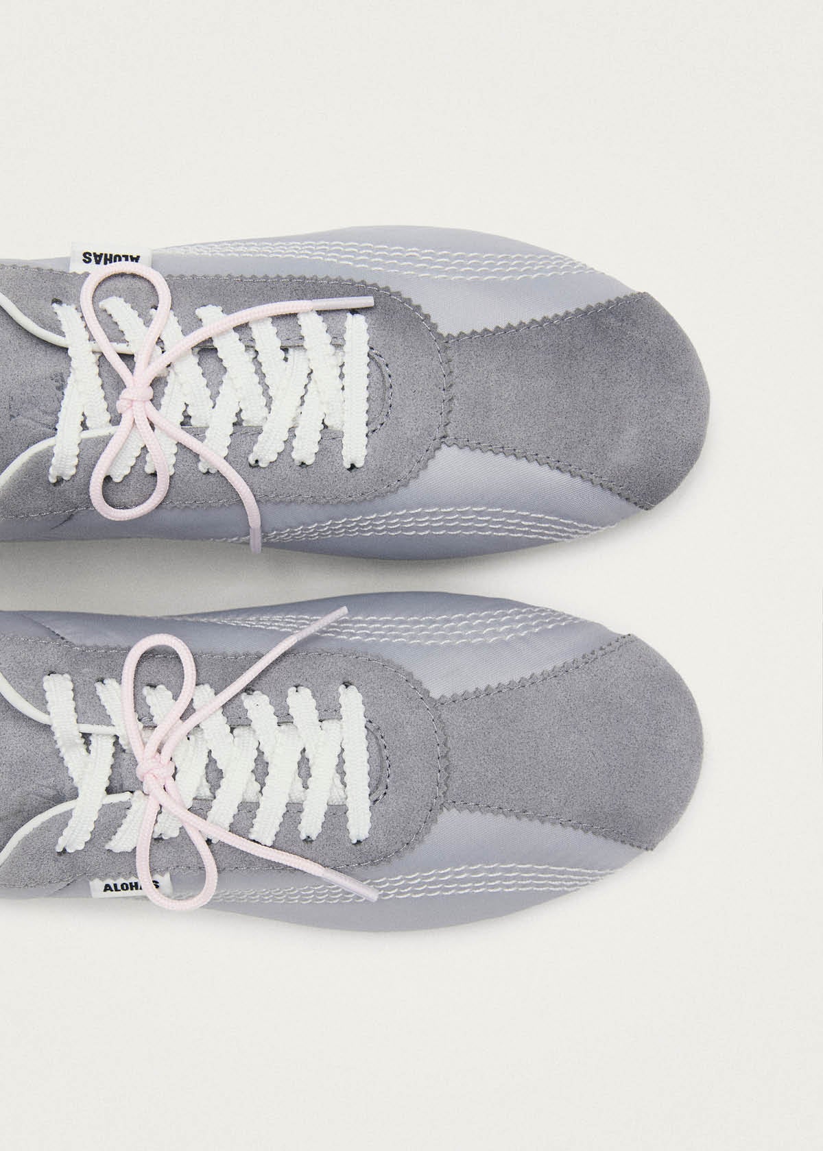 Tb.267 Welle Baskets en cuir bleu pâle en nylon