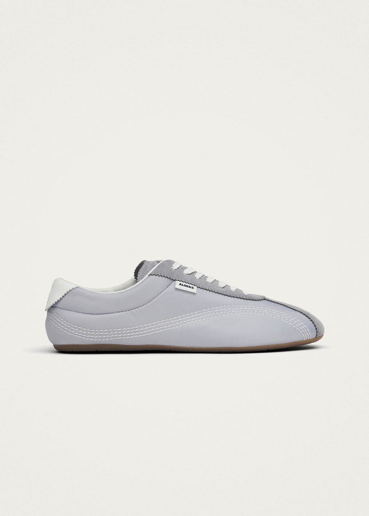 Tb.267 Welle Baskets en cuir bleu pâle en nylon