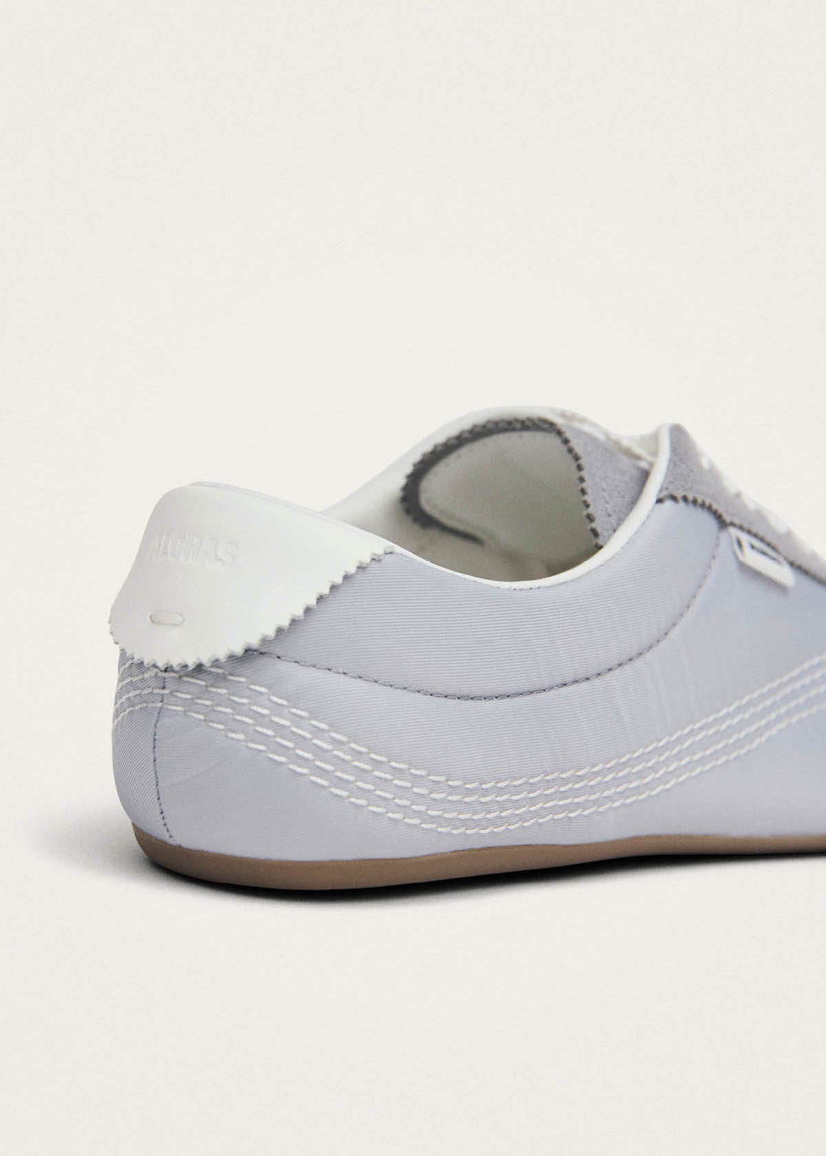Tb.267 Welle Baskets en cuir bleu pâle en nylon