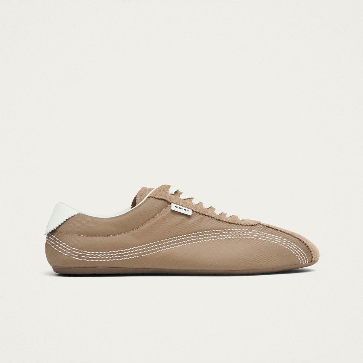 Tb.267 Welle Nylon Sand Leather Sneakers