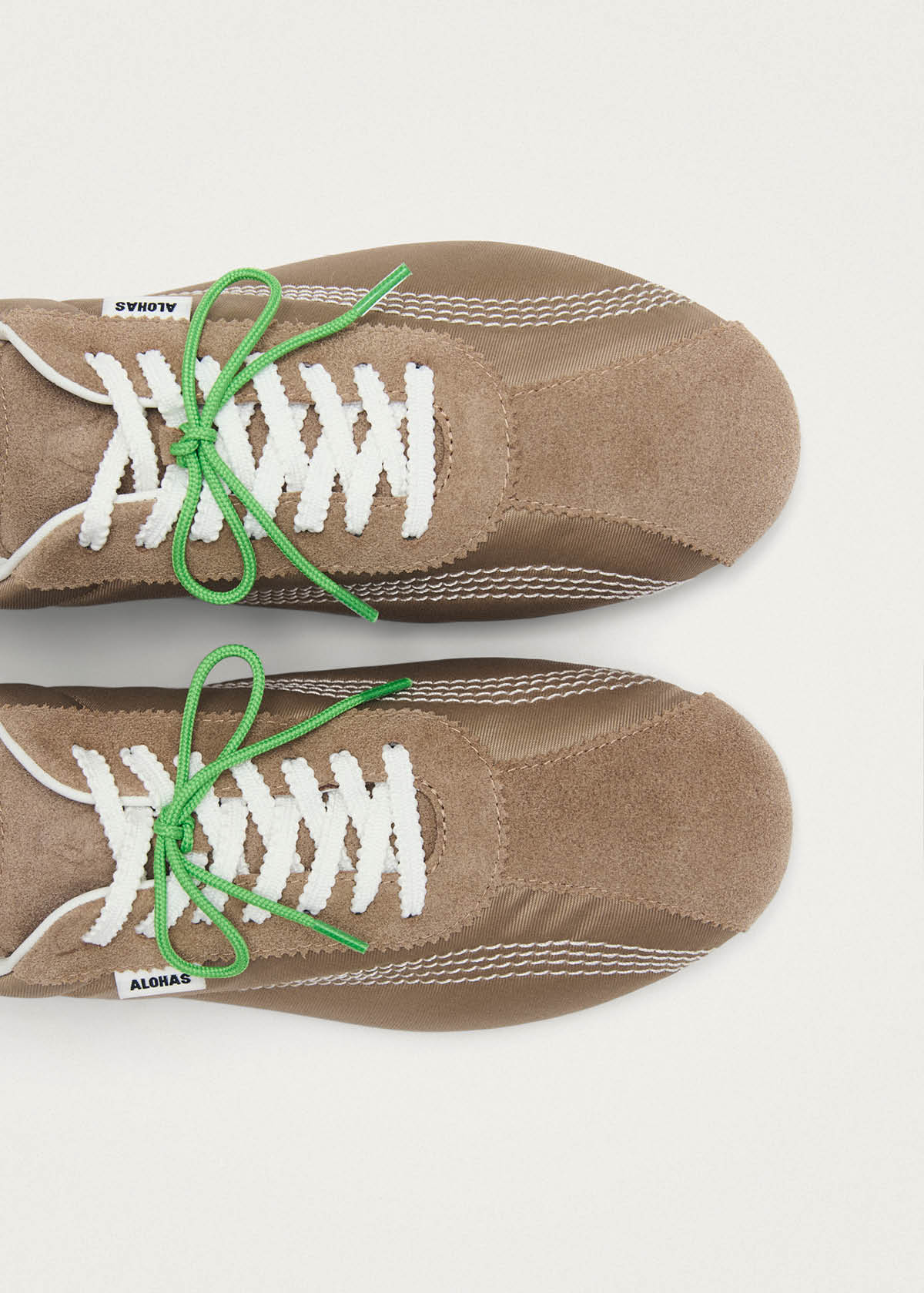 Tb.267 Welle Nylon Sand Leather Sneakers