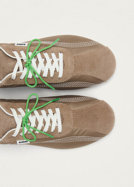 Tb.267 Welle Nylon Sand Leather Sneakers-image