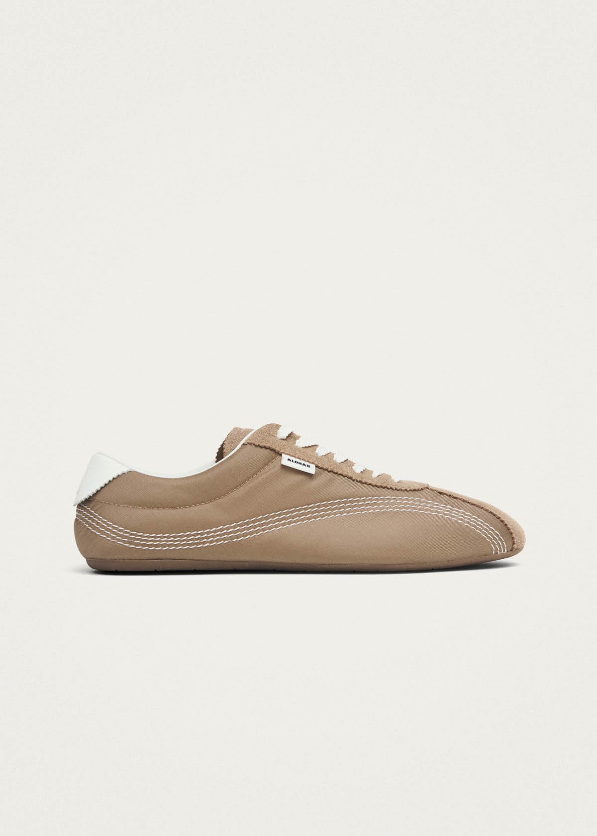 Tb.267 Welle Nylon Sand Leather Sneakers