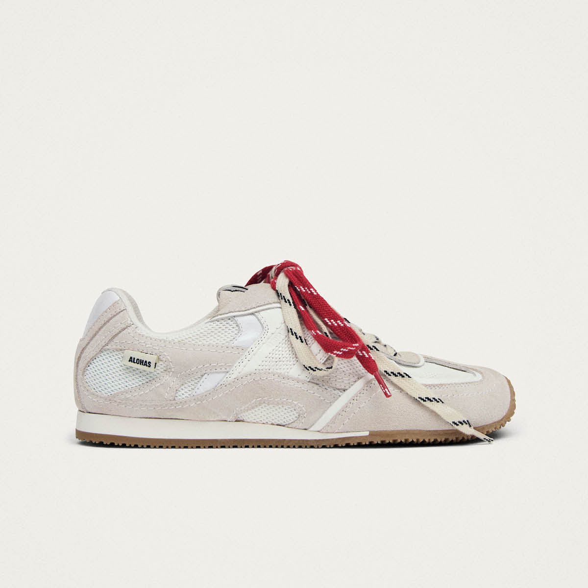 Tb.33 Cream Leather Sneakers