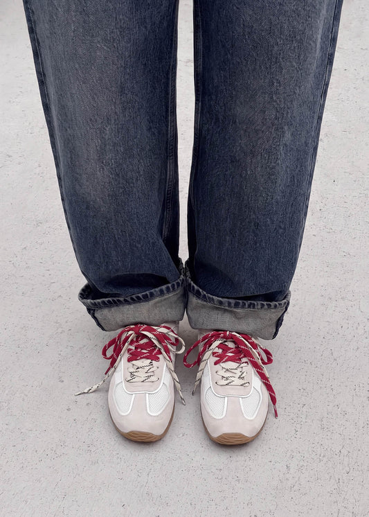 Tb.33 Zapatillas de Cuero Color Crema-image