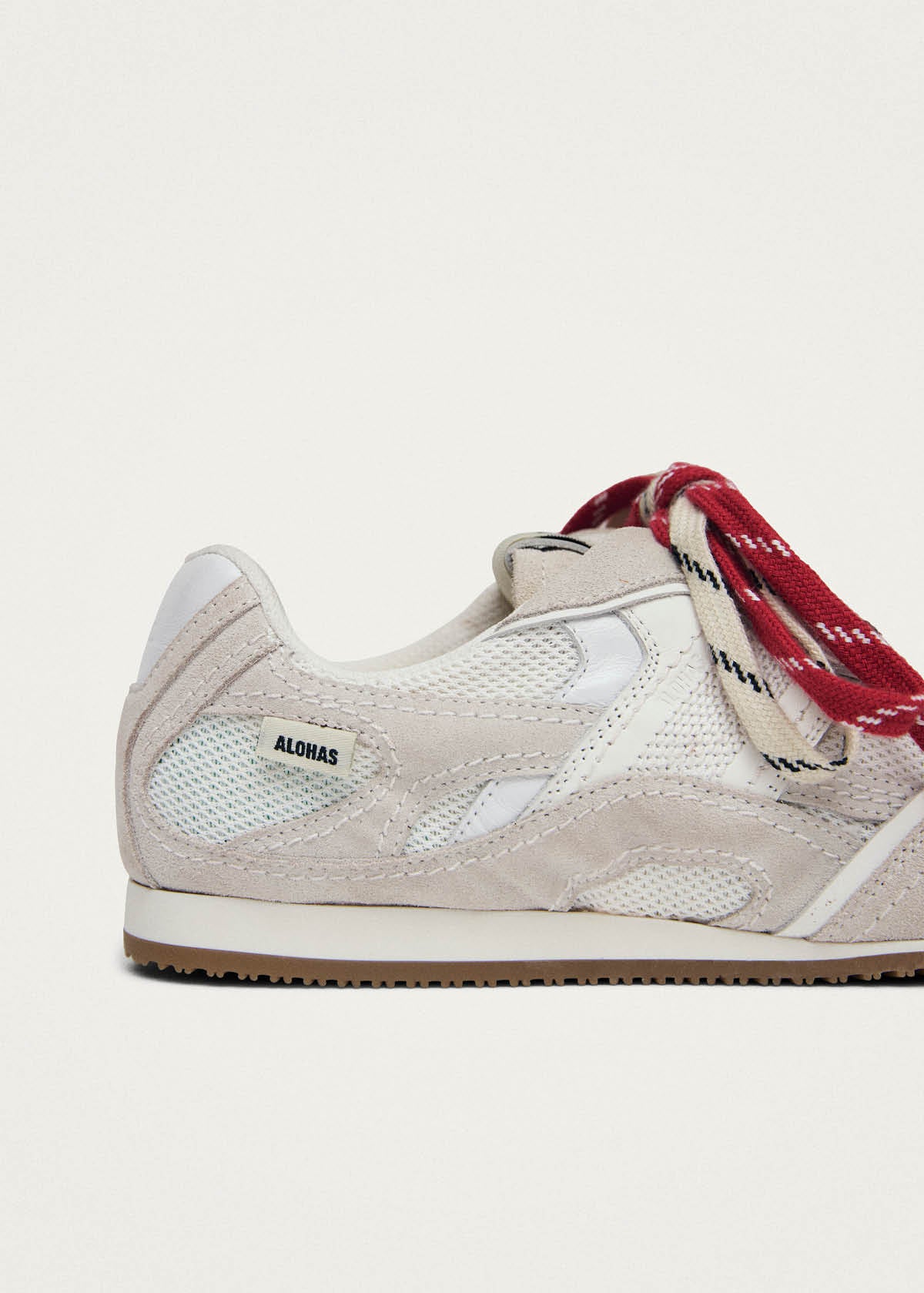 Tb.33 Cream Leather Sneakers