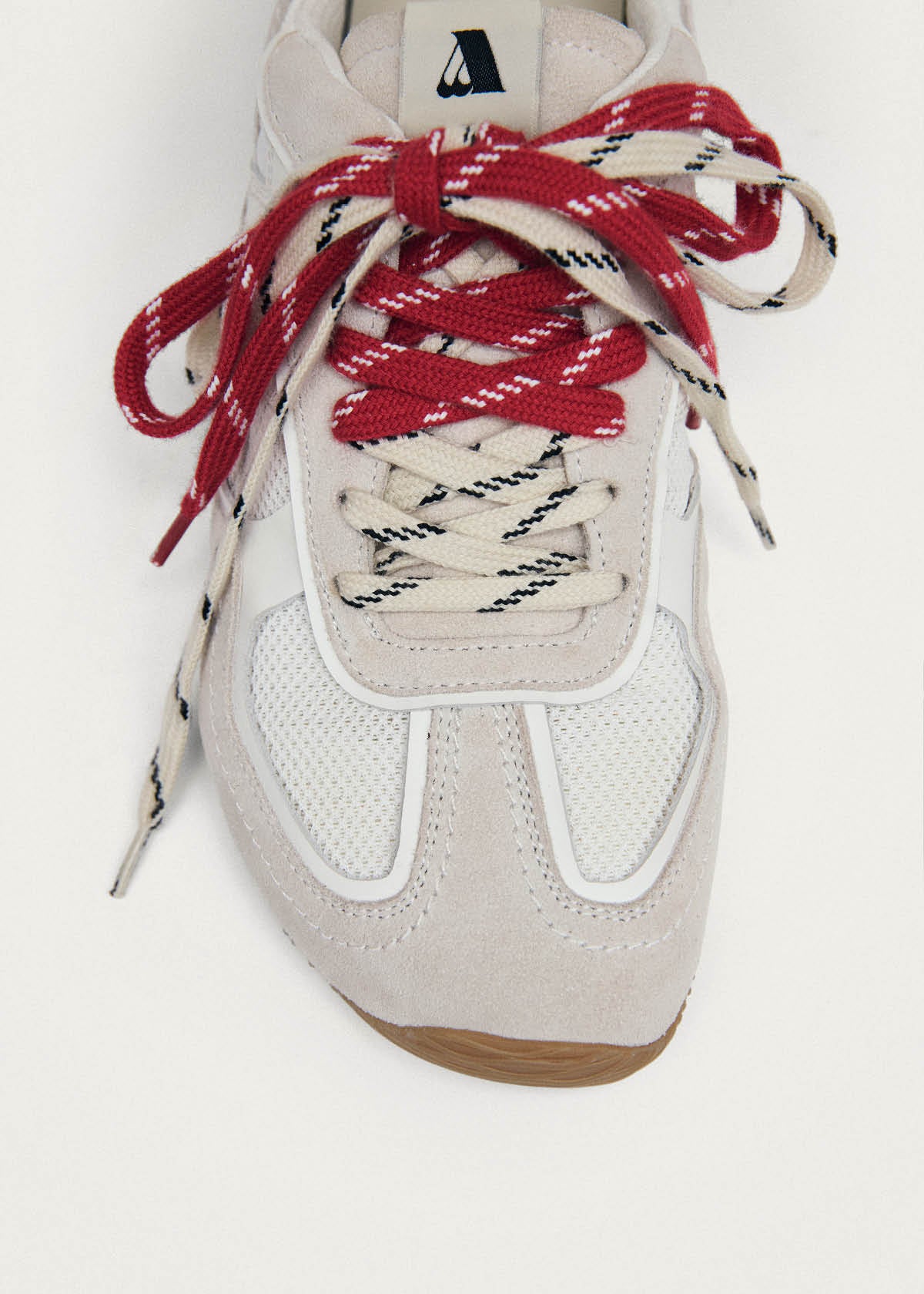 Tb.33 Cream Leather Sneakers