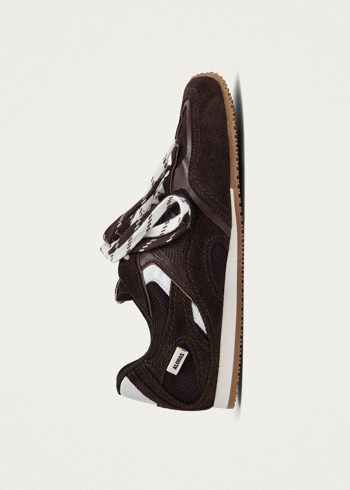 Tb.33 Baskets En Cuir Marron Foncé