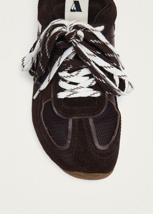 Tb.33 Zapatillas de Cuero Marrón Oscuro-image
