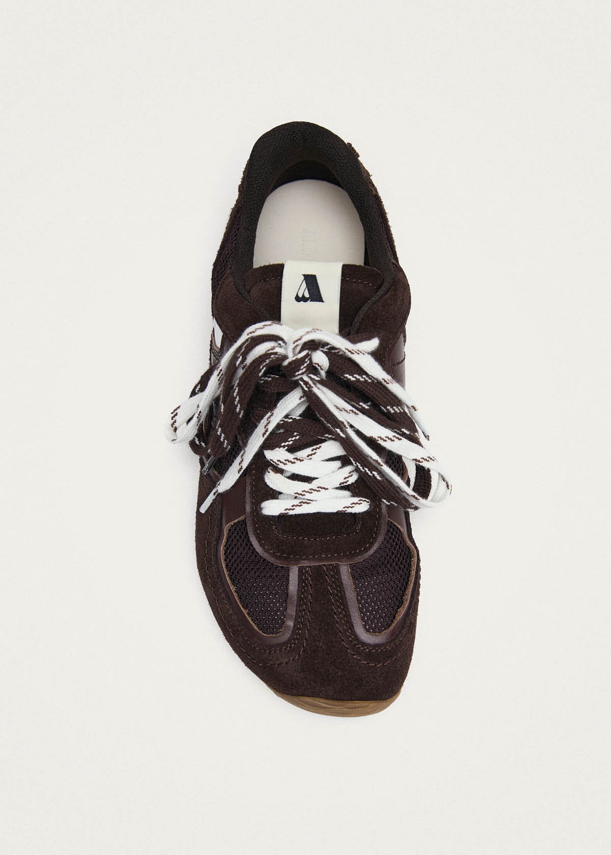 Tb.33 Baskets En Cuir Marron Foncé