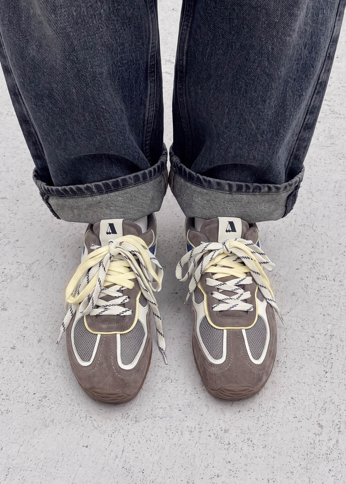 Tb.33 Taupe Leather Sneakers