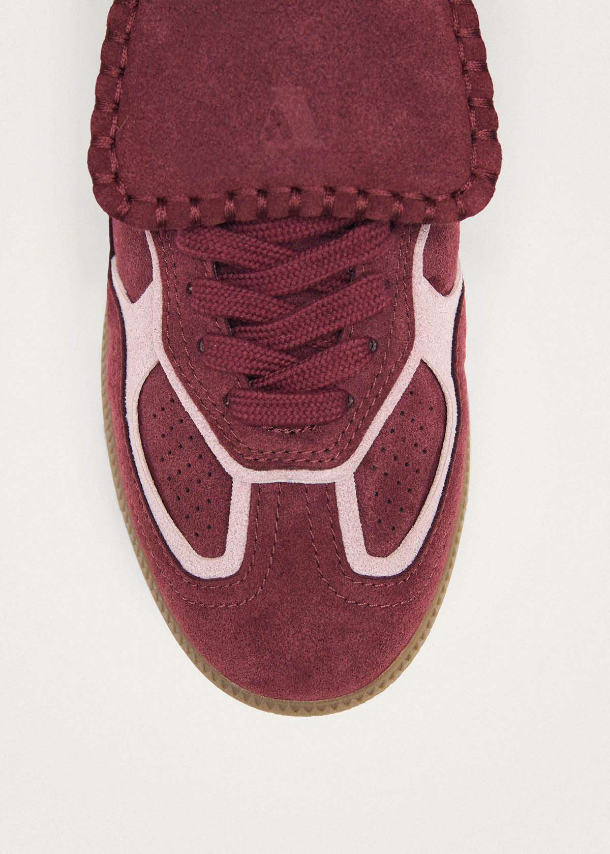 Tb.490 Club Sneakers en Cuir Recyclé Bordeaux