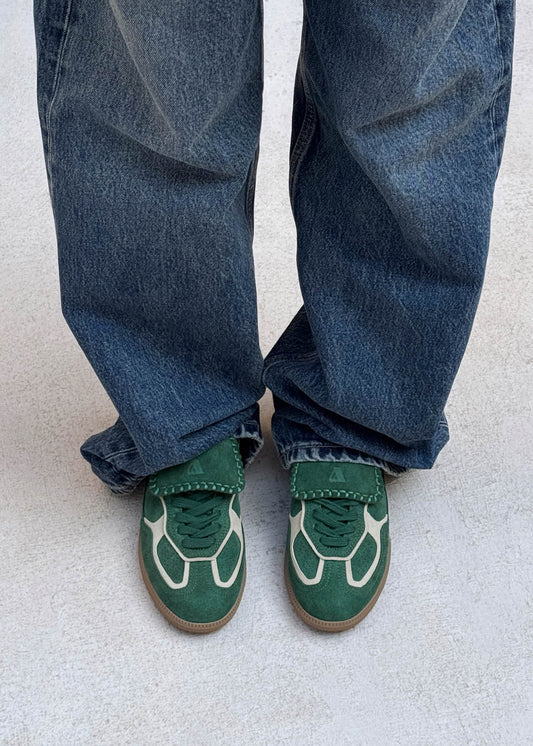 Tb.490 Club Green Recycled Leather Sneakers-image