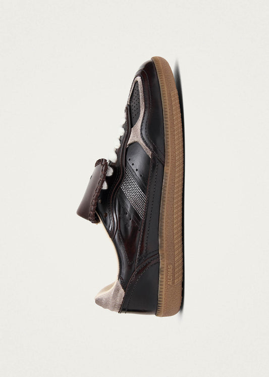 Tb.490 Club Dunkle schokoladenbraune Sneaker aus Leder mit Vintage-Effekt-image