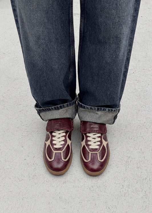 Tb.490 Club Patent Deep Burgundy Leather Sneakers-image
