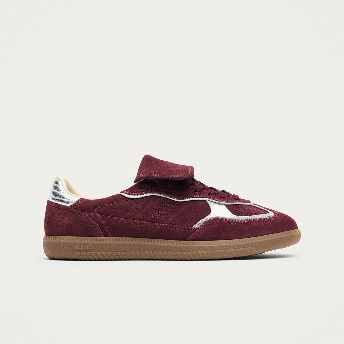 Tb.490 Club Rife Shimmer Burgundy Leather Sneakers