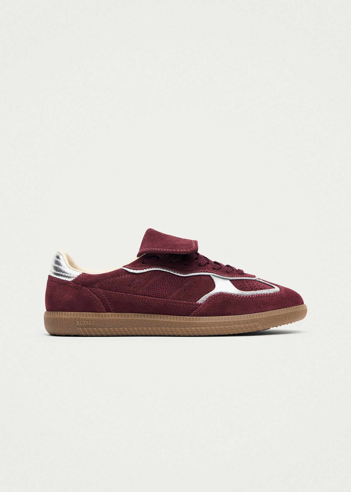 Tb.490 Club Rife Shimmer Burgundy Leather Sneakers