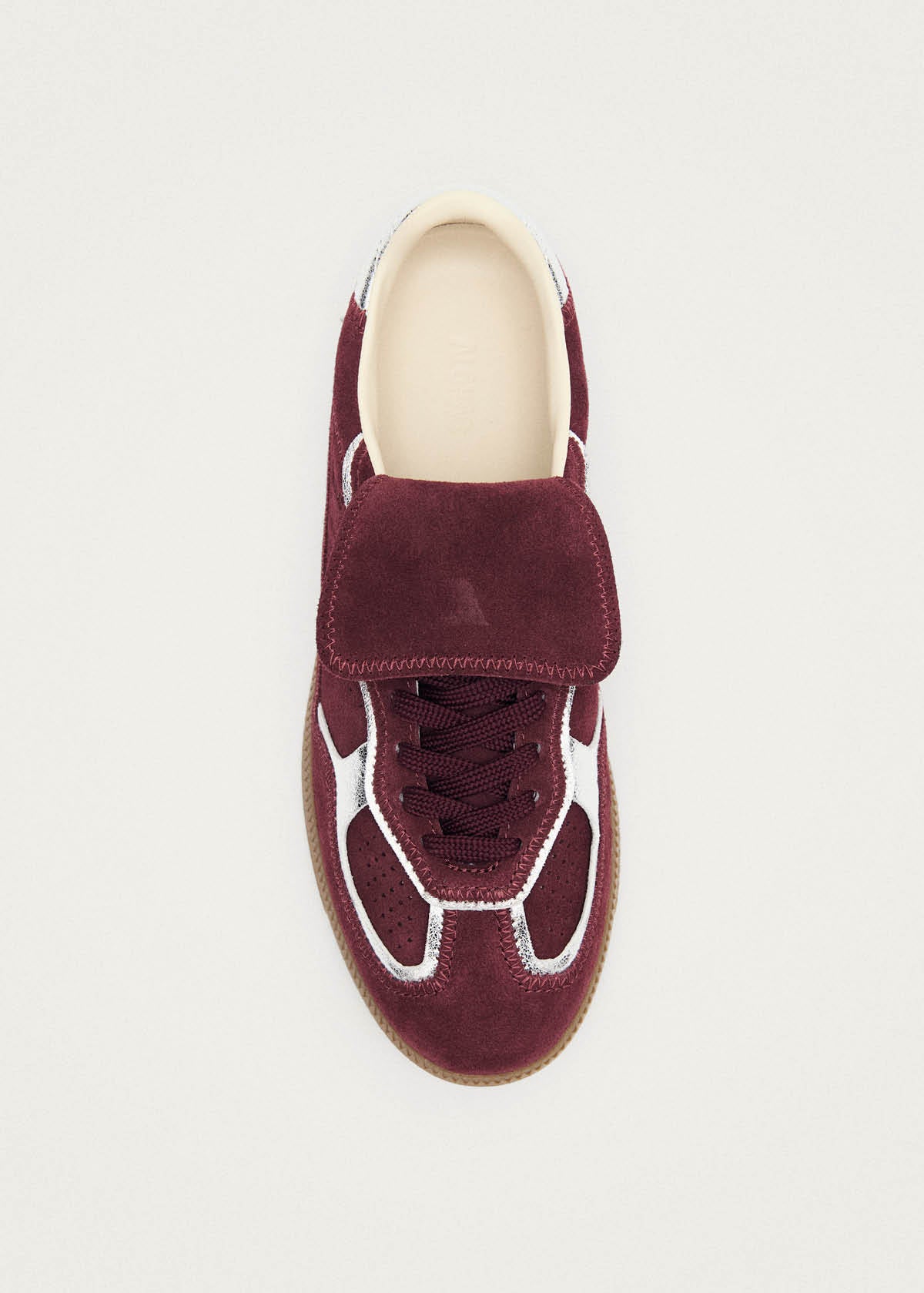 Tb.490 Club Rife Shimmer Burgundy Leather Sneakers