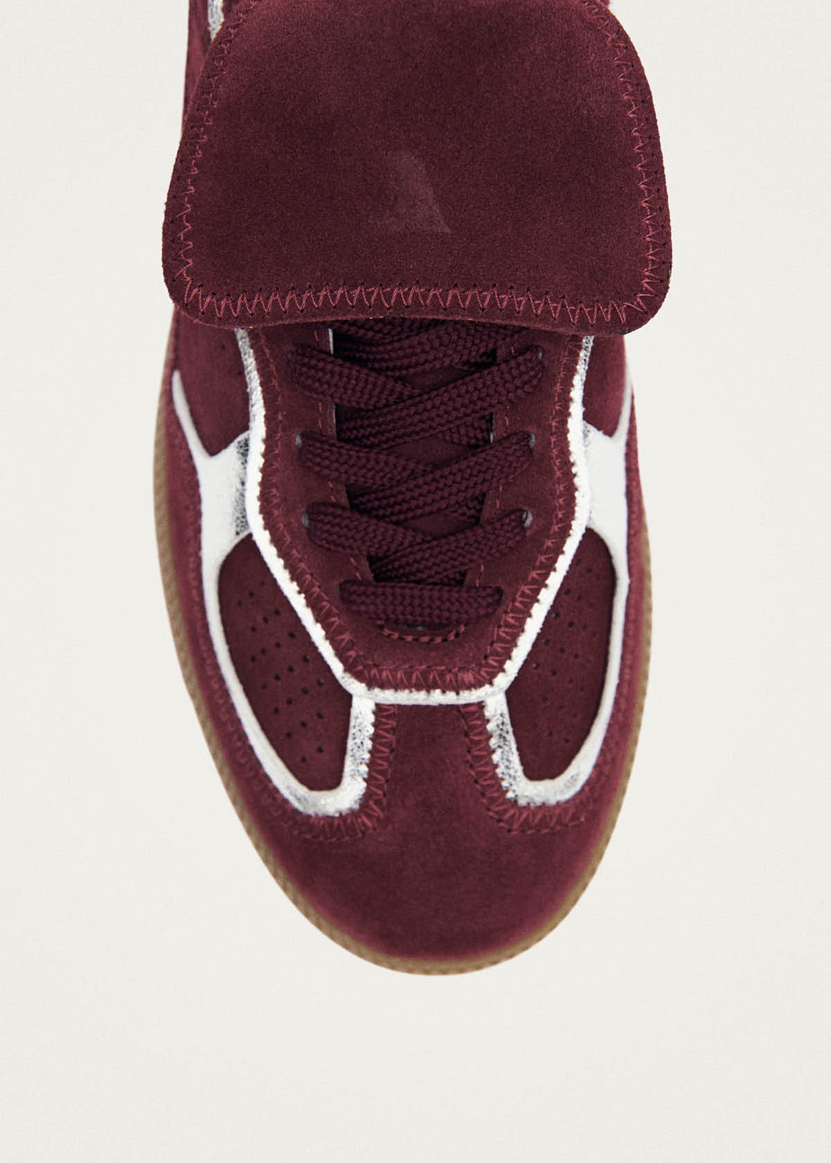 Tb.490 Club Rife Shimmer Burgundy Leather Sneakers