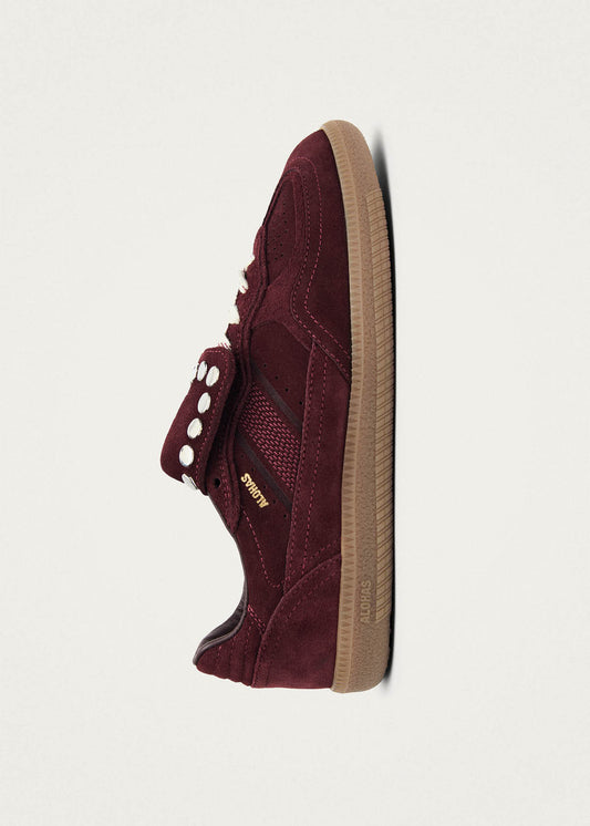 Tb.490 Club Nieten Wildleder Burgunderrote Ledersneaker-image