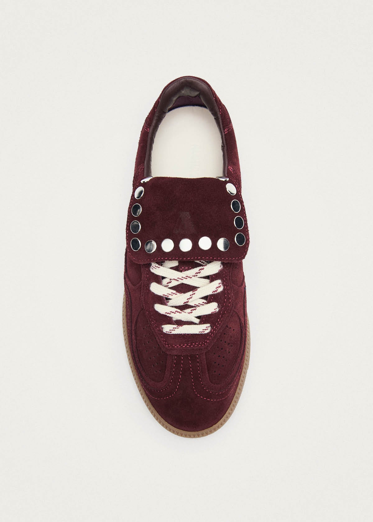 Baskets en cuir suédé bordeaux Tb.490 Club Studs