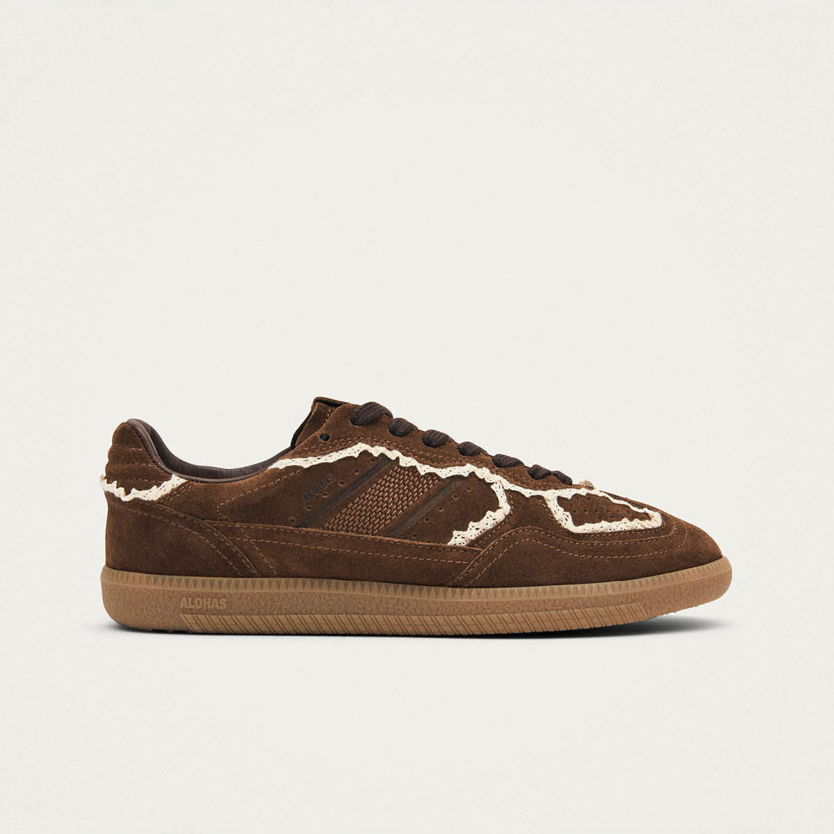 Tb.490 Crochet Chocolate Leather Sneakers | ALOHAS