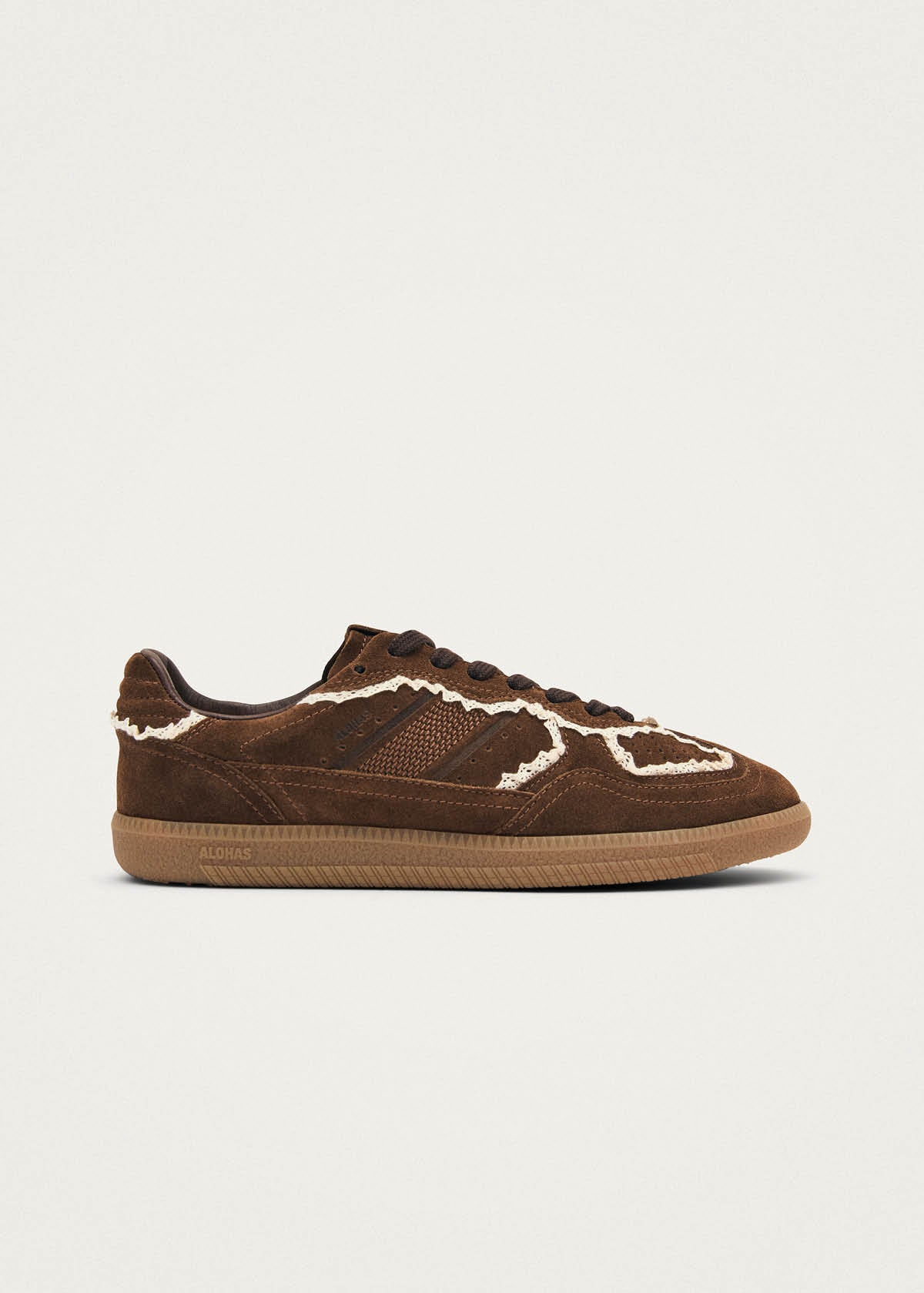 Tb.490 Crochet Chocolate Leather Sneakers | ALOHAS
