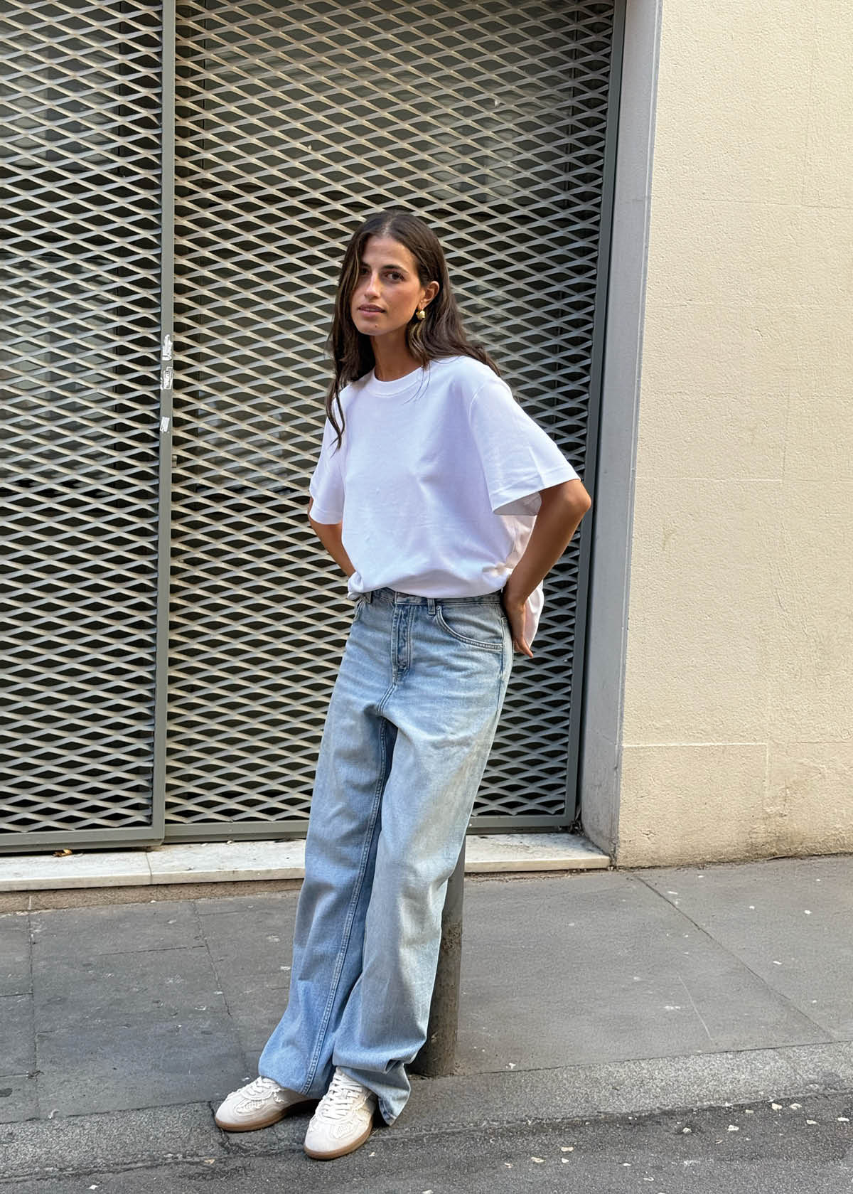 Tb.490 Crochet Cream Leather Sneakers | ALOHAS