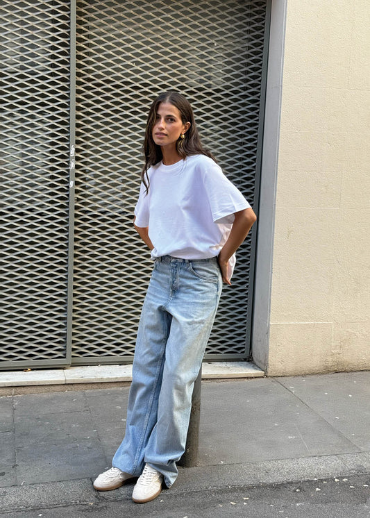 Tb.490 Häkelcreme-Ledersneaker-image