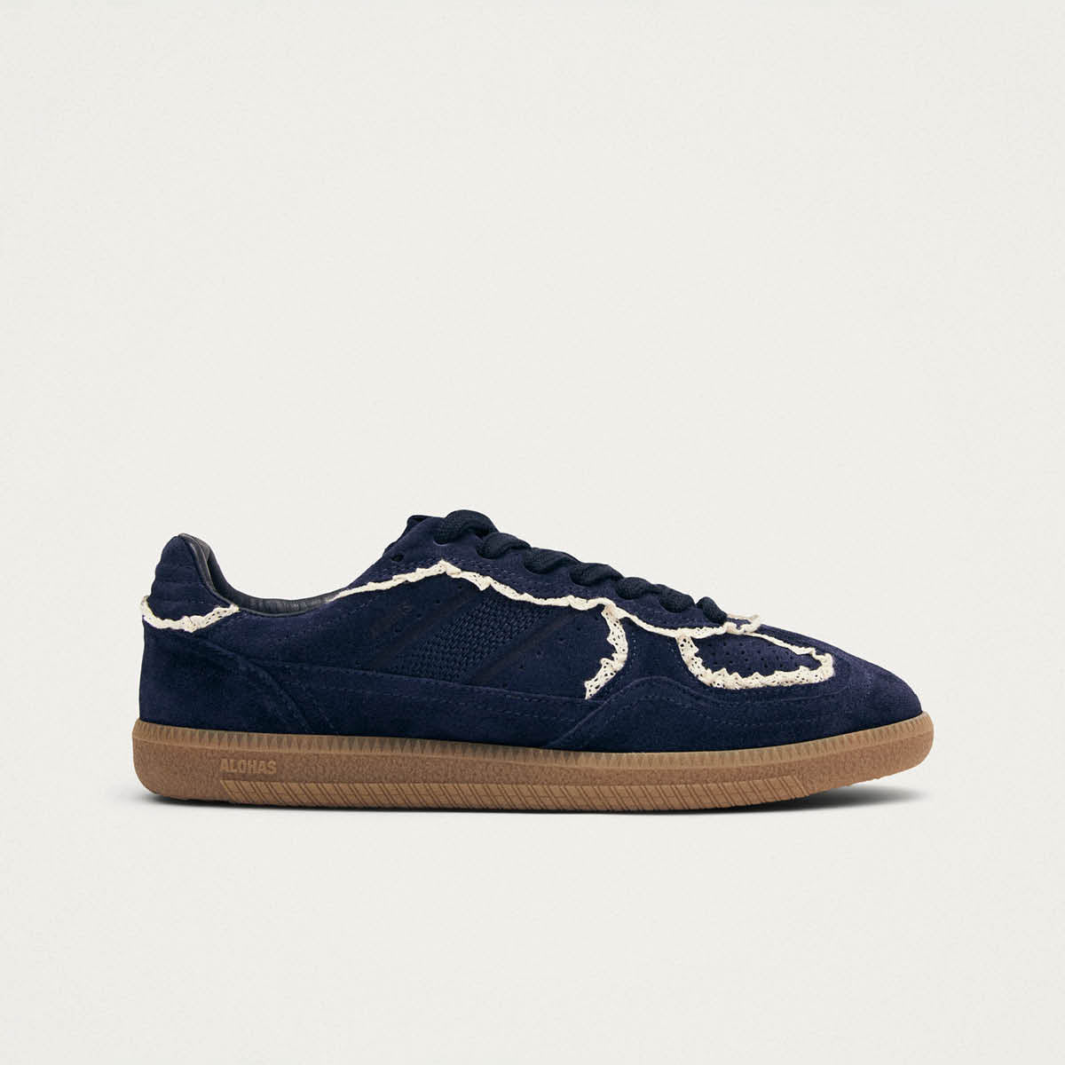 Tb.490 Crochet Navy Leather Sneakers | ALOHAS