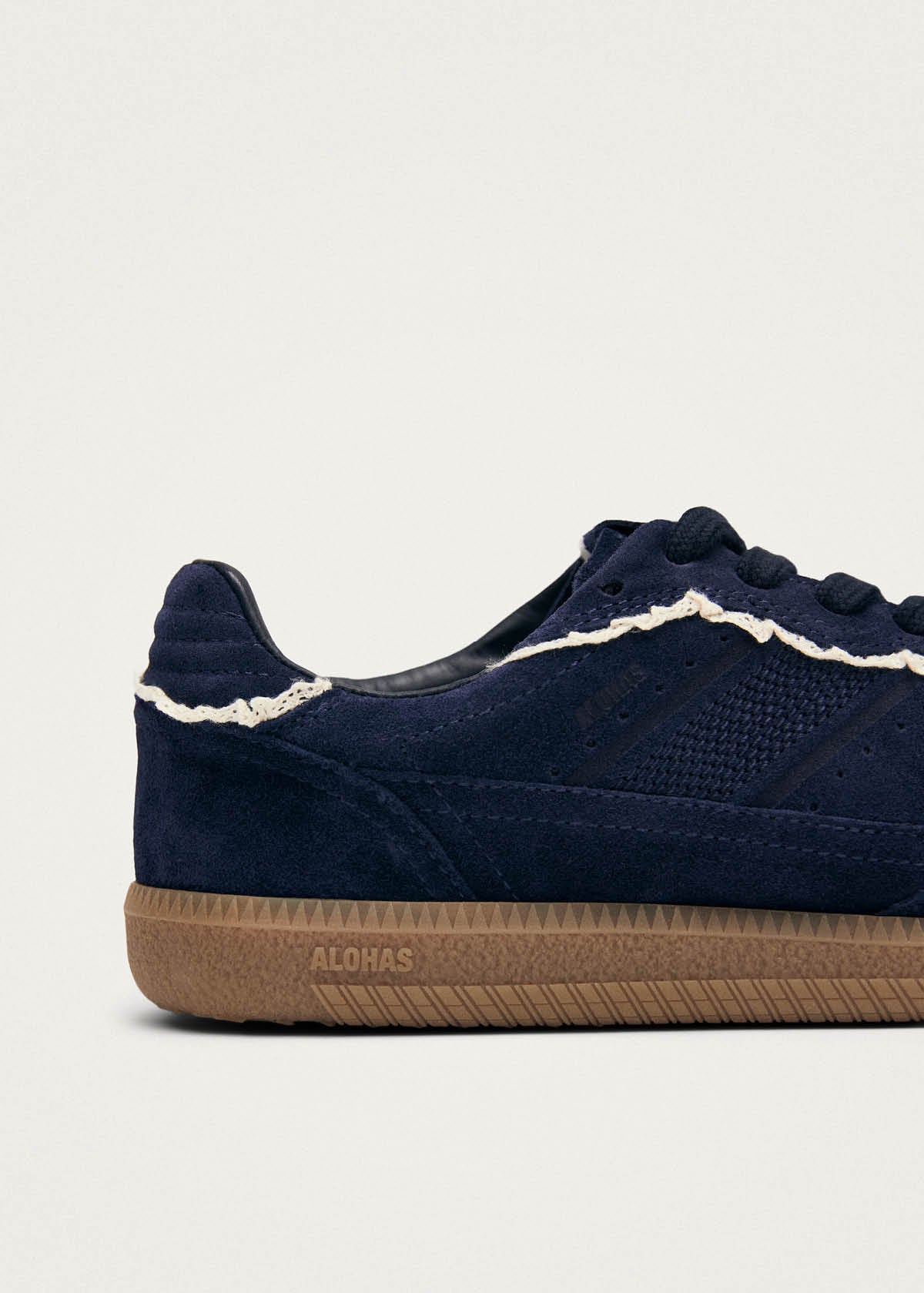 Tb.490 Crochet Navy Leather Sneakers | ALOHAS