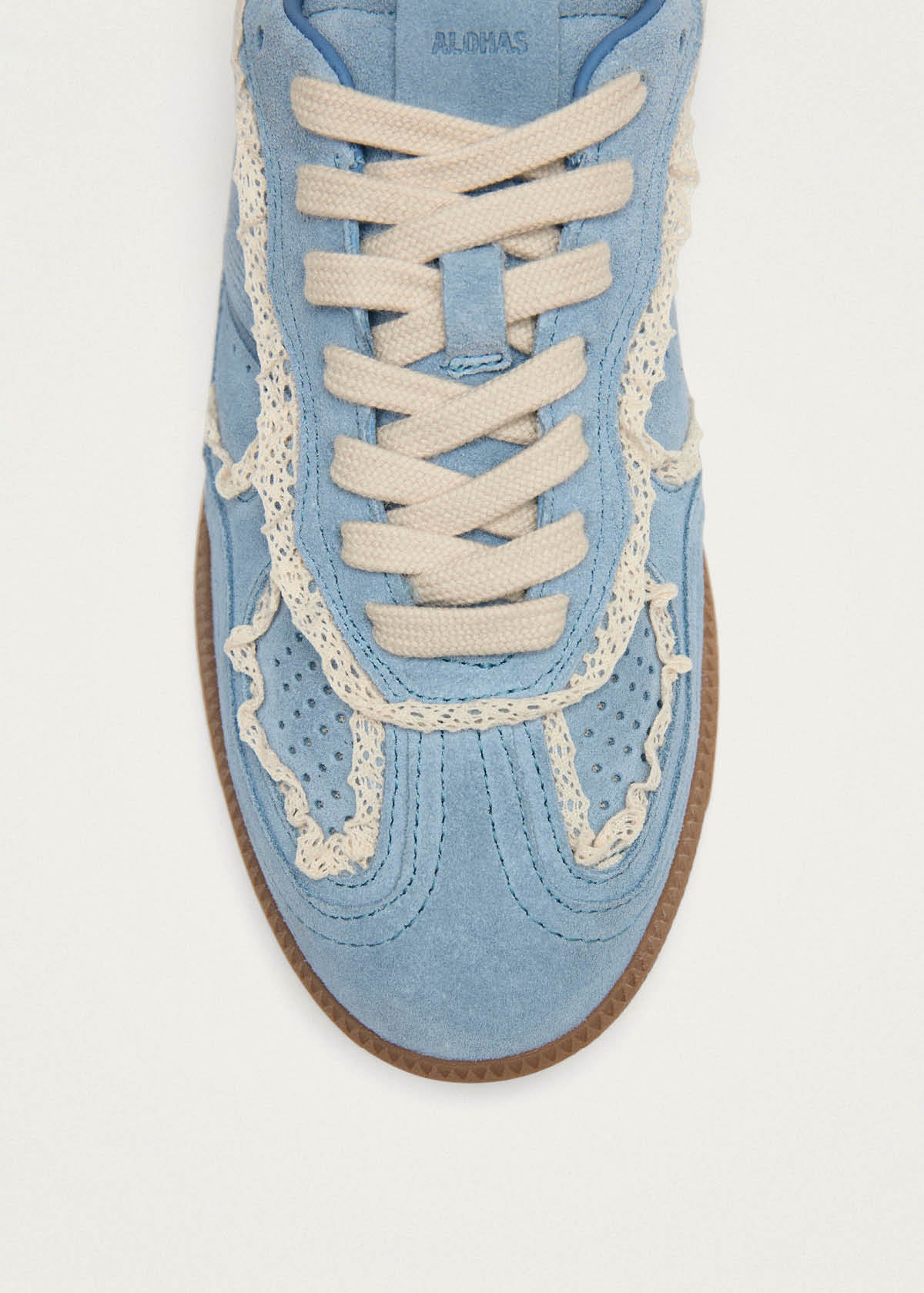 Tb.490 Crochet Blue Leather Sneakers