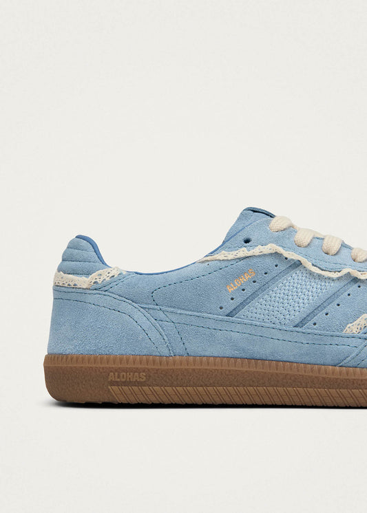 Tb.490 Crochet Blue Leather Sneakers-image