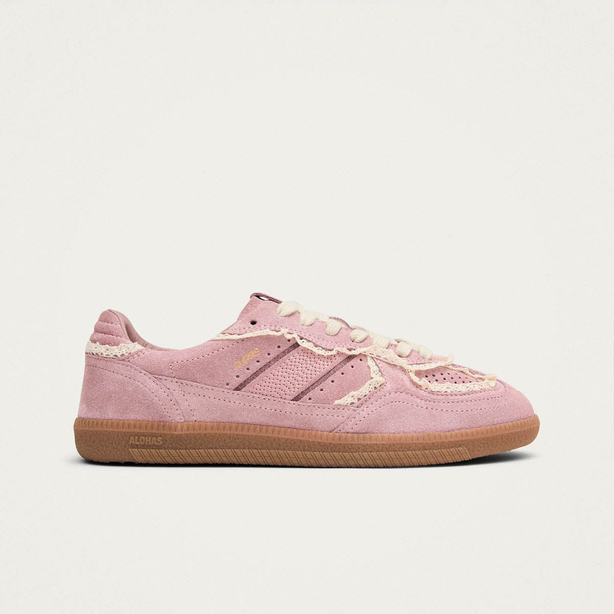 Tb.490 Crochet Pink Leather Sneakers | ALOHAS