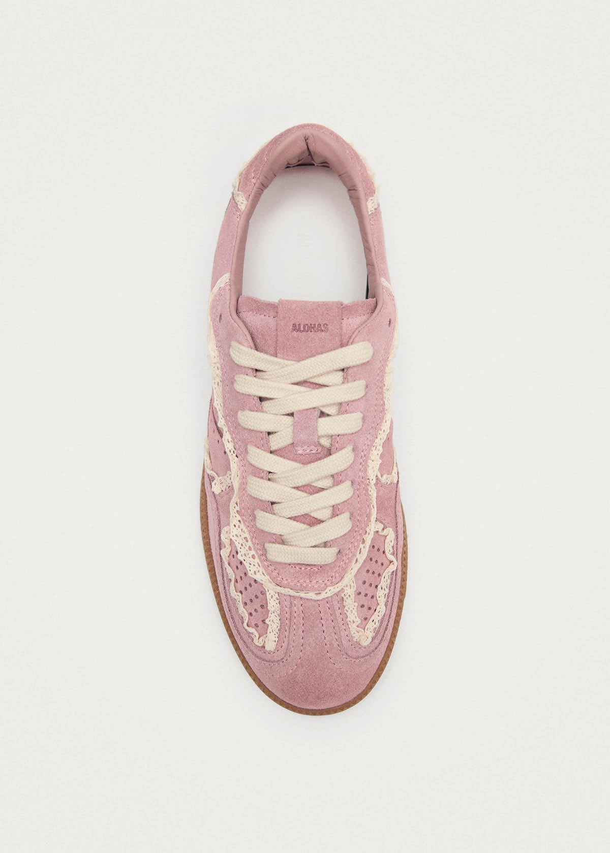 Tb.490 Crochet Pink Leather Sneakers | ALOHAS