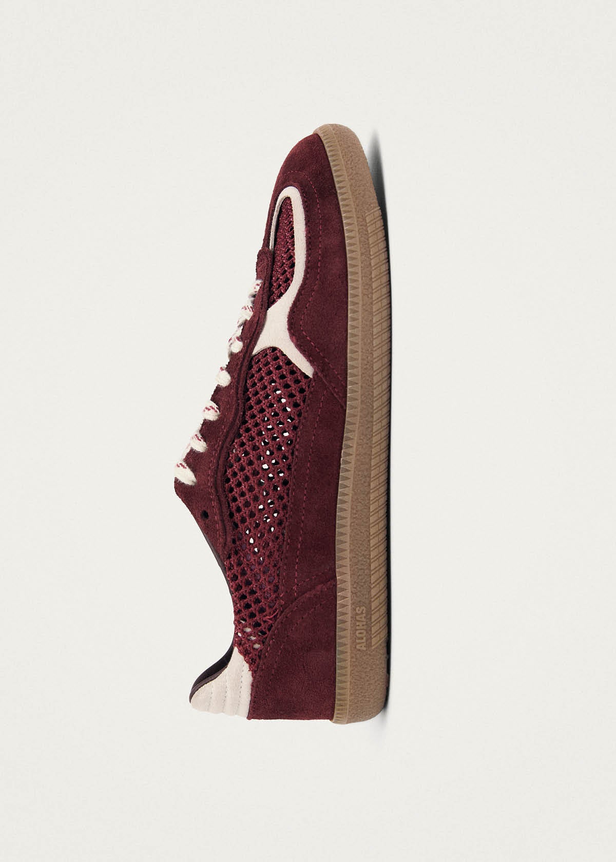 Tb.490 Sneakers in Suede Mesh Bordeaux