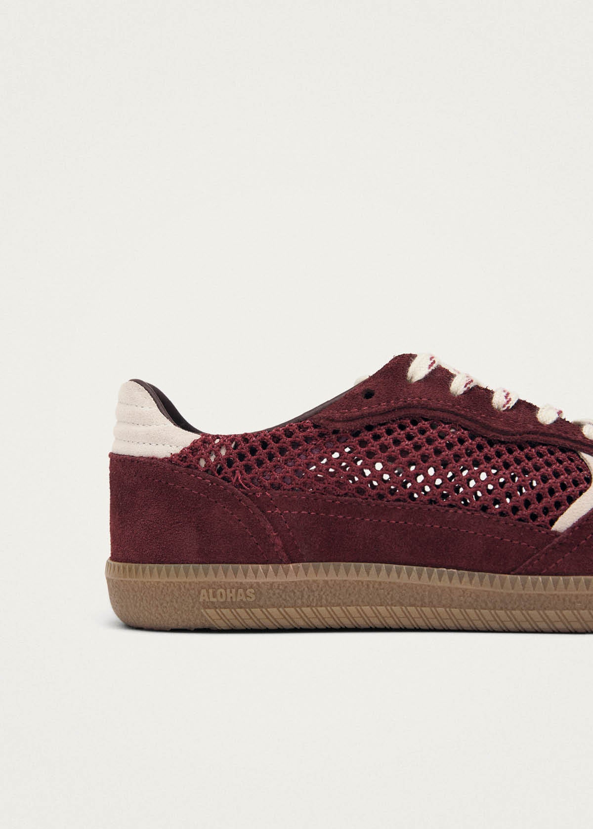 Tb.490 Sneakers in Suede Mesh Bordeaux