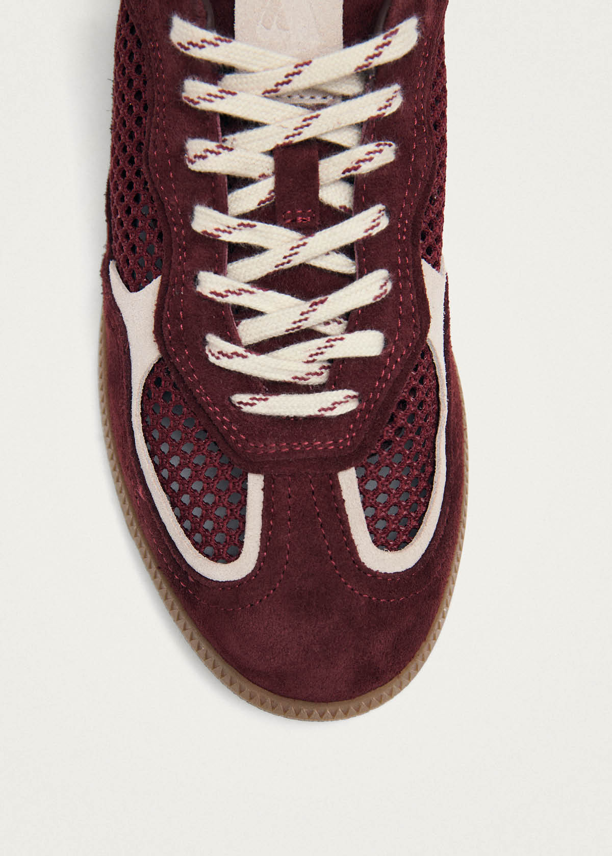 Tb.490 Sneakers in Suede Mesh Bordeaux
