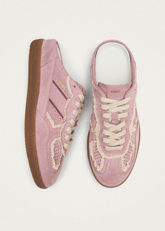 Tb.490 Mule Crochet Pink Leather Sneakers-image
