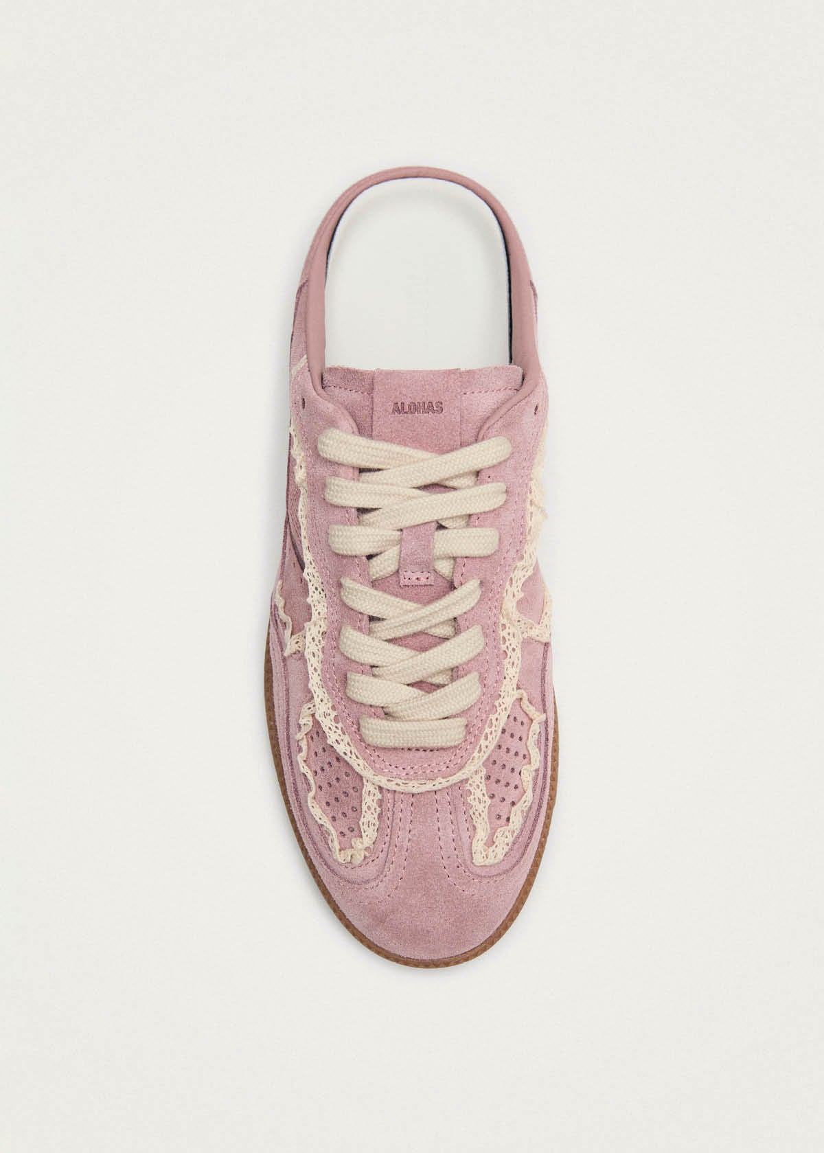 Tb.490 Pantolette Häkelwerk rosa Leder Sneakers